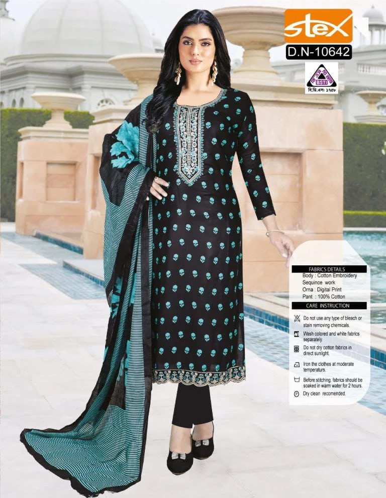 tree pice coton embrooidery